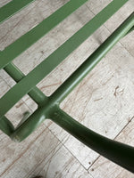 Indu 2 Seater Metal Garden Bench - Green (S)