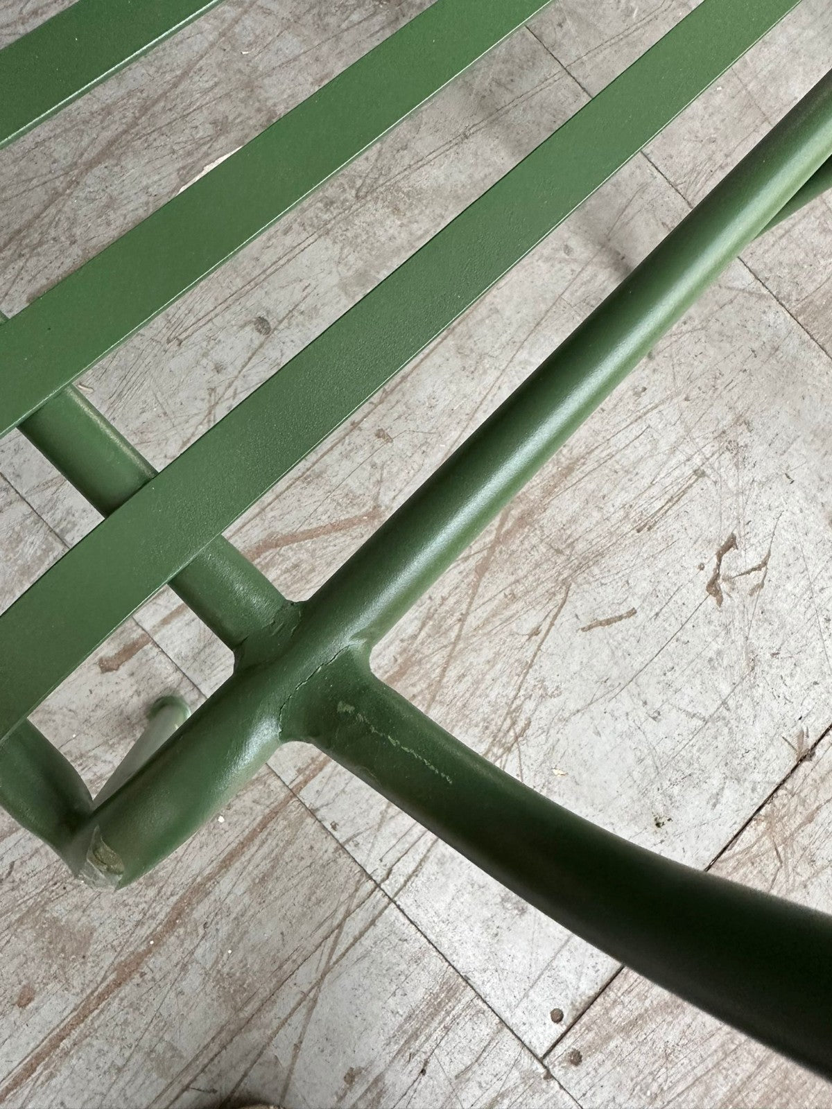 Indu 2 Seater Metal Garden Bench - Green (S)