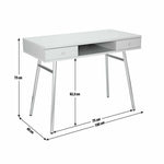 Habitat Valence Office Desk - Grey and Rose Gold | Home Office Desk with Storage