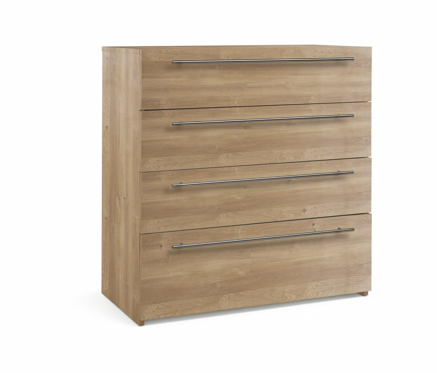 Atlas 4 Drawer Chest - Oak | Organized Clothing Space