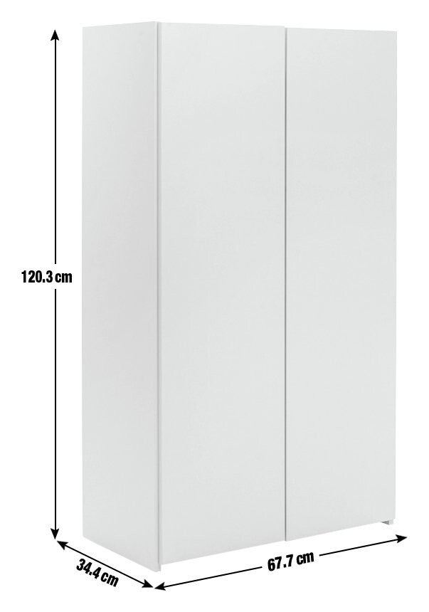 Seville Shoe Storage Cabinet - White ( B Grade 42754 - 42755 )