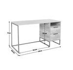 Habitat Nomad 2 Drawer Desk - Oak Effect | Home Office Desk with Storage Drawers
