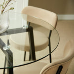 Home Fyra Black Dining Table & 4 Black Chairs