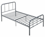 Charlie Single Metal Bed Frame - Silver | Kids Bedroom Furniture or Guest Sleep