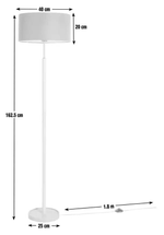 Gloss Stick Floor Lamp - Grey