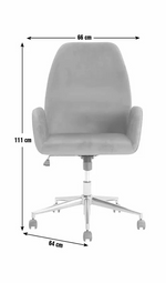 Clarice Velvet Office Chair Burgundy | Comfortable Home Office Desk Chair
