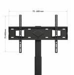 AVF AR-UN60BB Up to 70 Inch TV Stand Black | Modern TV Entertainment Unit