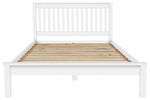 Home Aspley Double Wooden Bed Frame - White | Sturdy Sleeping Support