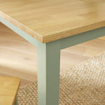 Home Chicago Wooden 4 Seater Dining Table - Sage | Stylish Kitchen Setting