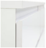 Home Jenson 6 Drawer Chest - Matte White | Minimalist design storage cabinet