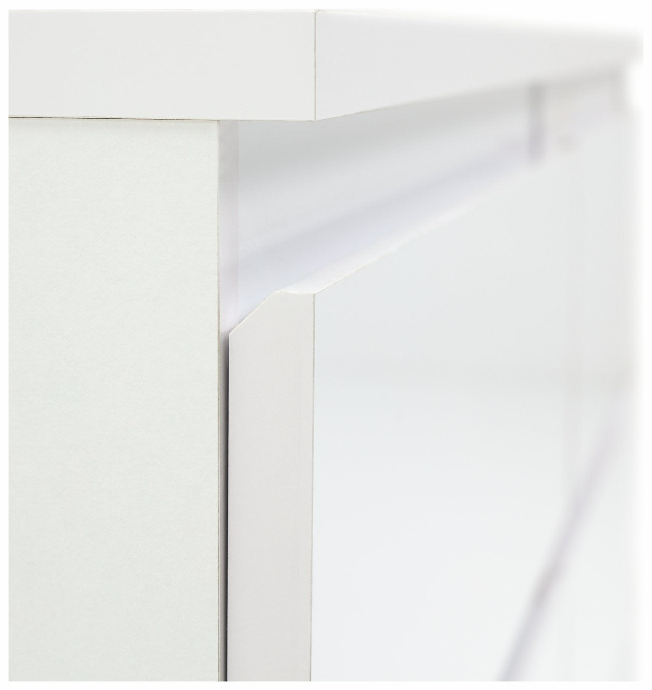 Home Jenson 6 Drawer Chest - Matte White | Minimalist design storage cabinet