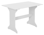 Haversham Corner Dining Set & Bench - White