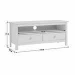 Home Logan 2 Drawer TV Unit - Pine | Media Furniture