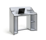 Ultimate Controller Gaming Desk Black and White | Modern PC Gaming Desk for Home