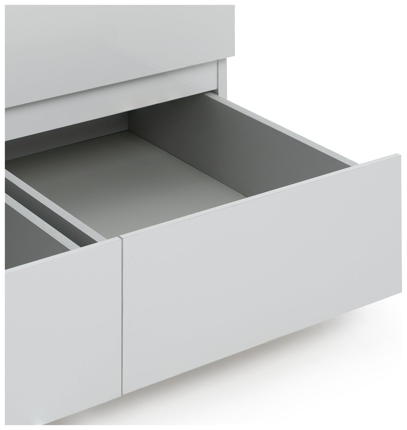 Home Jenson 3 Door Mirror Wardrobe - Matte White | Organizer Bedroom Furniture