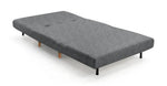 Roma Small Double Fabric Chairbed - Grey | Sofa Bed Guest Chair