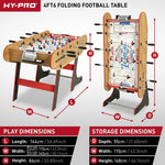 Hy-Pro Retro Folding Football Table