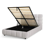 Bowie Small Double End Lift Ottoman Bed - Grey | Practical Lift Mechanism