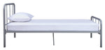Charlie Single Metal Bed Frame - Silver | Kids Bedroom Furniture or Guest Sleep