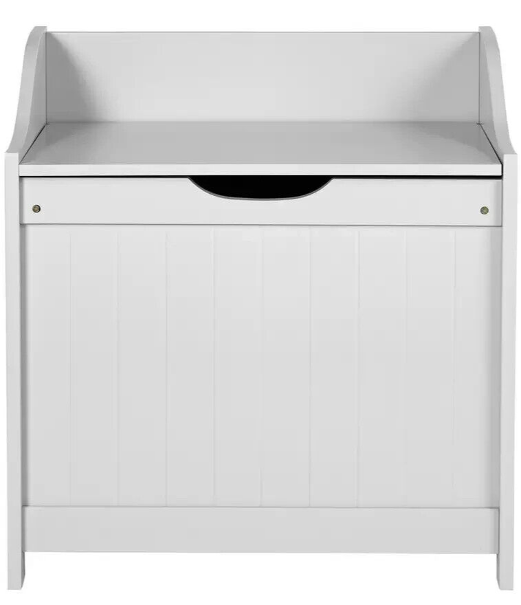 60 Litre Monks Bench Style Laundry Box - Grey