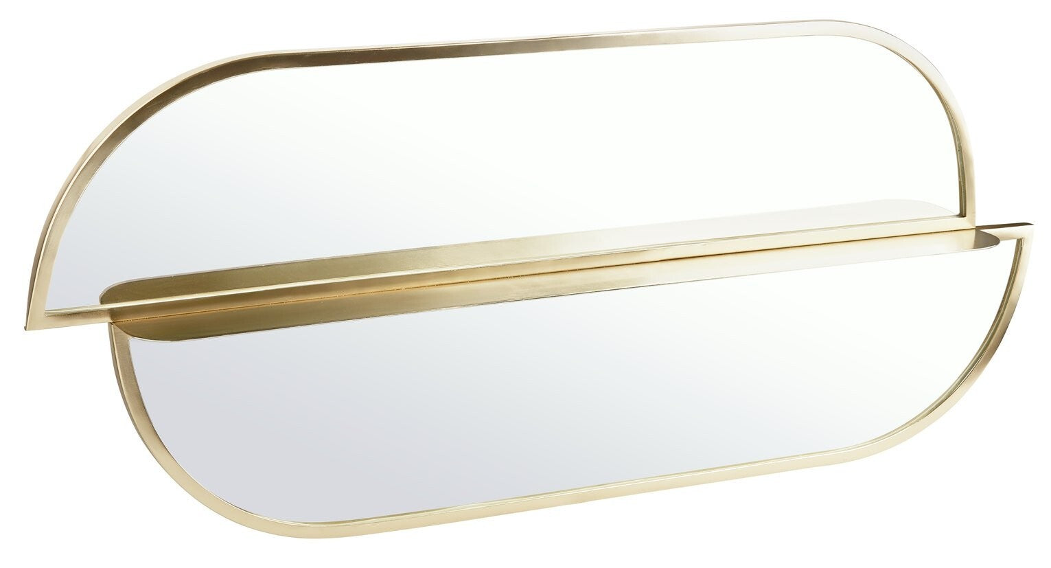 Pill Wall Mirror - Gold