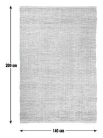 Habitat Jute Flatweave Rug - Natural - 140x200cm