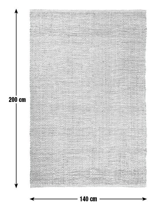 Habitat Jute Flatweave Rug - Natural - 140x200cm
