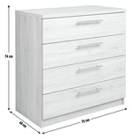 Home Brisbane 4 Drawer Chest â€“ Oak | Stylish Storage Furniture Bedroom Living