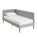 Home Kristopher Single Corner Day Bed - Grey | Practical Guest Setup