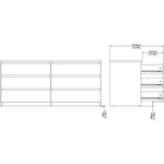 Home Florence 6 Drawer Wide Chest of Drawers Jackson Hickory Oak