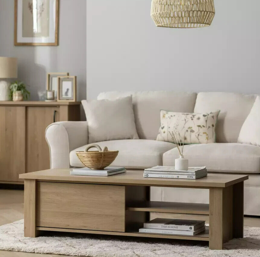 Oakham Coffee Table - Oak | Oak Effect Living Room Table Modern Wooden Design