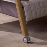 Tutti Bambini CoZee Sense Bedside Crib Sand | Baby Bedside Sleeper Crib