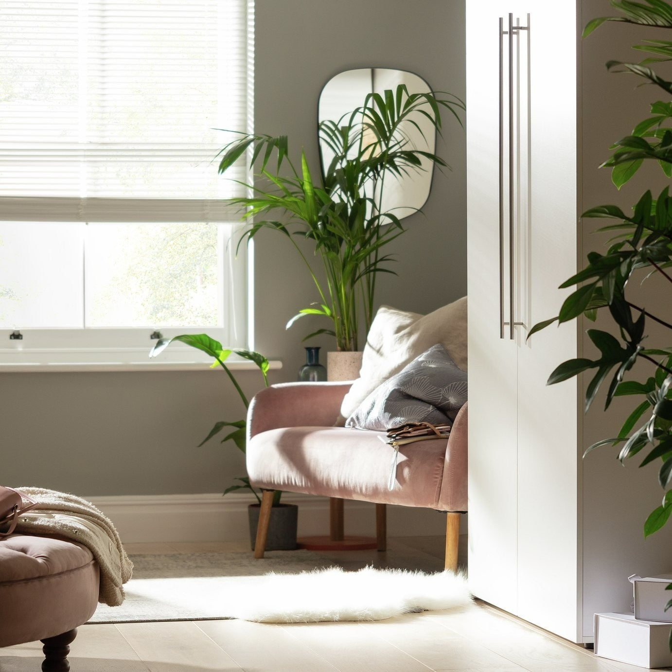 Atlas 2 Door Tall Wardrobe - White | Clean Modern Aesthetic