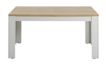 Preston Extending Dining Table - Grey & Oak | Two-tone table,extension mechanism