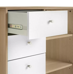 Home Kids Malibu 6 Drawer Chest White & Oak | Children’s Bedroom Storage Unit