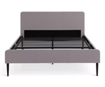 Kristopher Double Fabric Bed Frame - Grey | Bedroom Furniture for Sleep