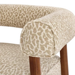 Elio Fabric Armchair Leopard Print | Accent Living Room Chair