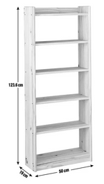 Home Narrow Shelving Unit Pine | Slim Storage Shelving Rack Furniture