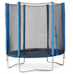Plum Junior 6ft Trampoline with Enclosure Blue | Kids Garden Trampoline Outdoor 