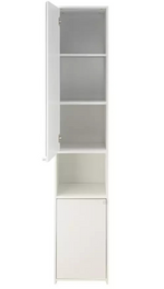 Home Prime Mirrored Tallboy White | Bedroom Storage Mirror Chest Unit