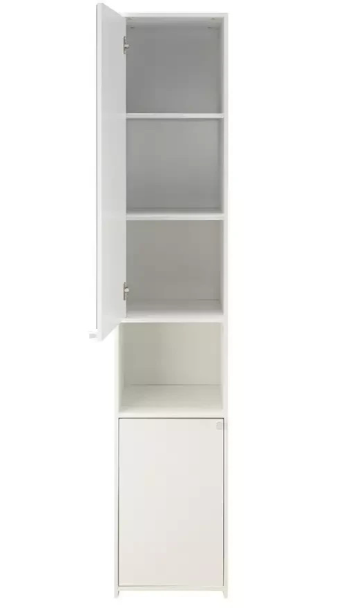 Home Prime Mirrored Tallboy White | Bedroom Storage Mirror Chest Unit