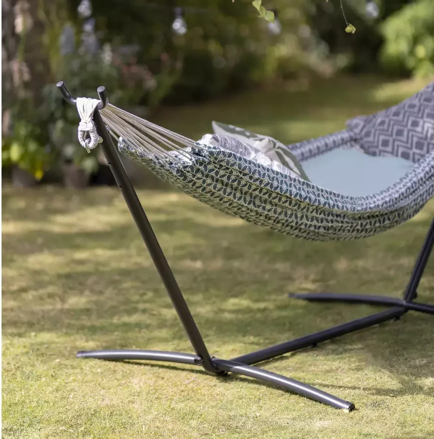Hammock with Metal Stand | Outdoor Garden Hanging Chair Furniture
