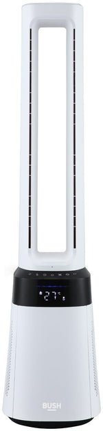 Bush Bladeless 2-in-1 Fan and Air Purifier - Black & White