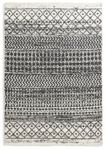 Moroccan Reversible Grey Flatweave Rug - 230x160cm