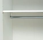 Pod 2 Door Short Wardrobe - White | Clean Minimalist Aesthetic