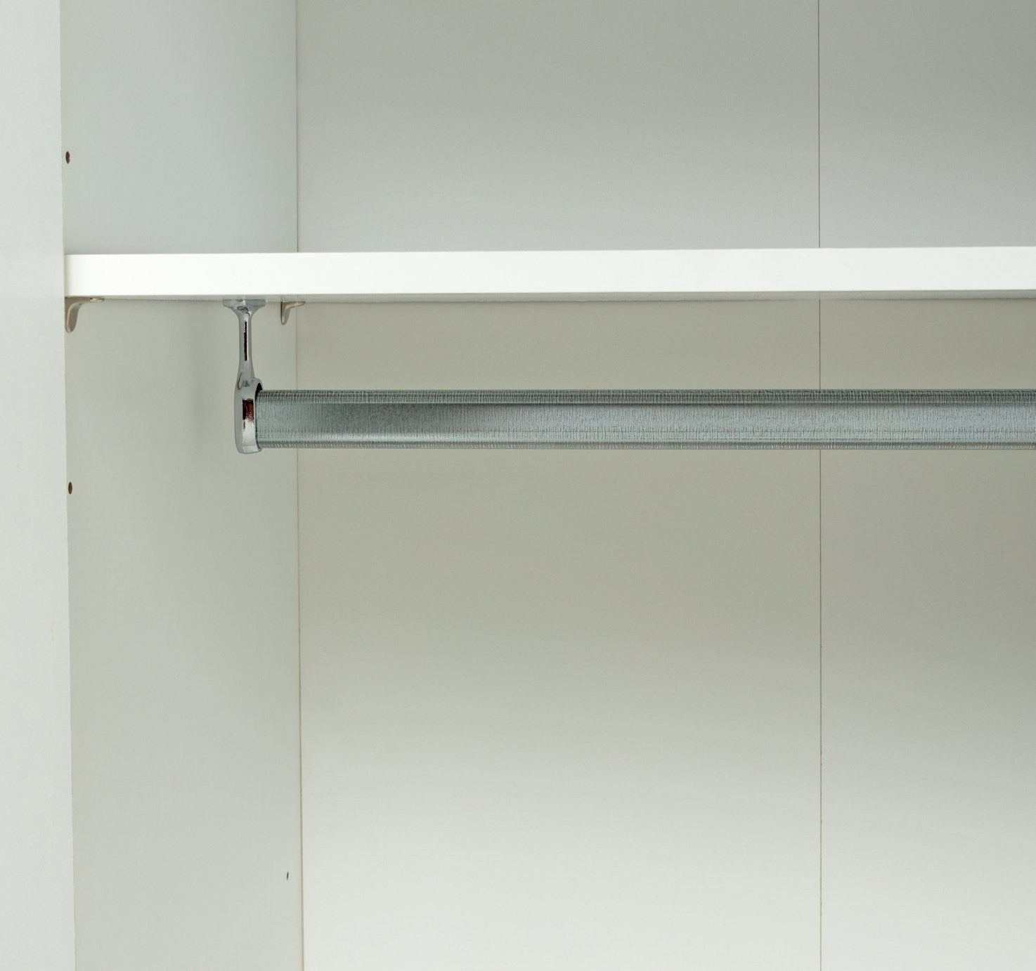 Pod 2 Door Short Wardrobe - White | Clean Minimalist Aesthetic