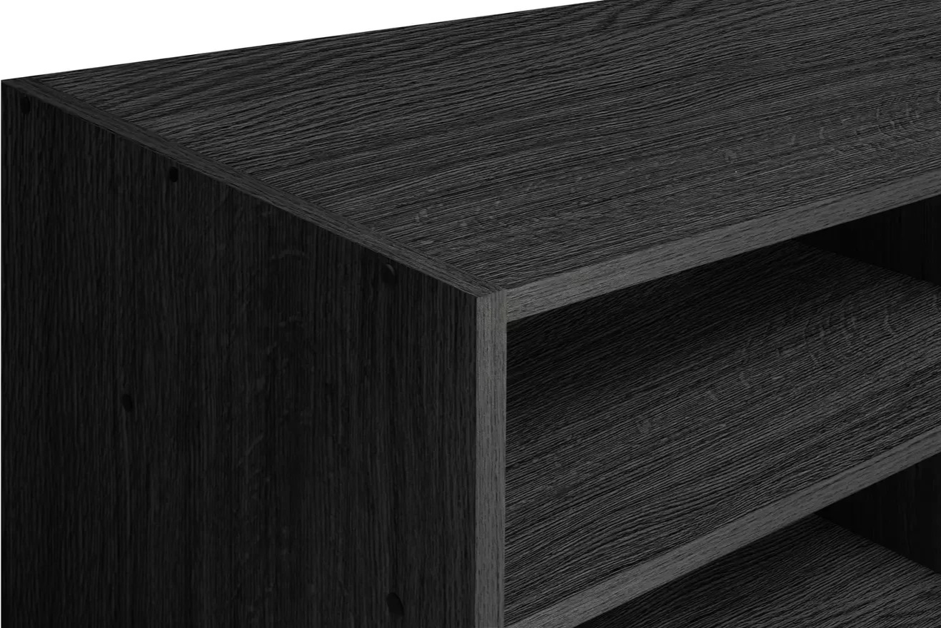 Home Maine TV Unit Black Ash Effect | Modern Living Room TV Stand Cabinet