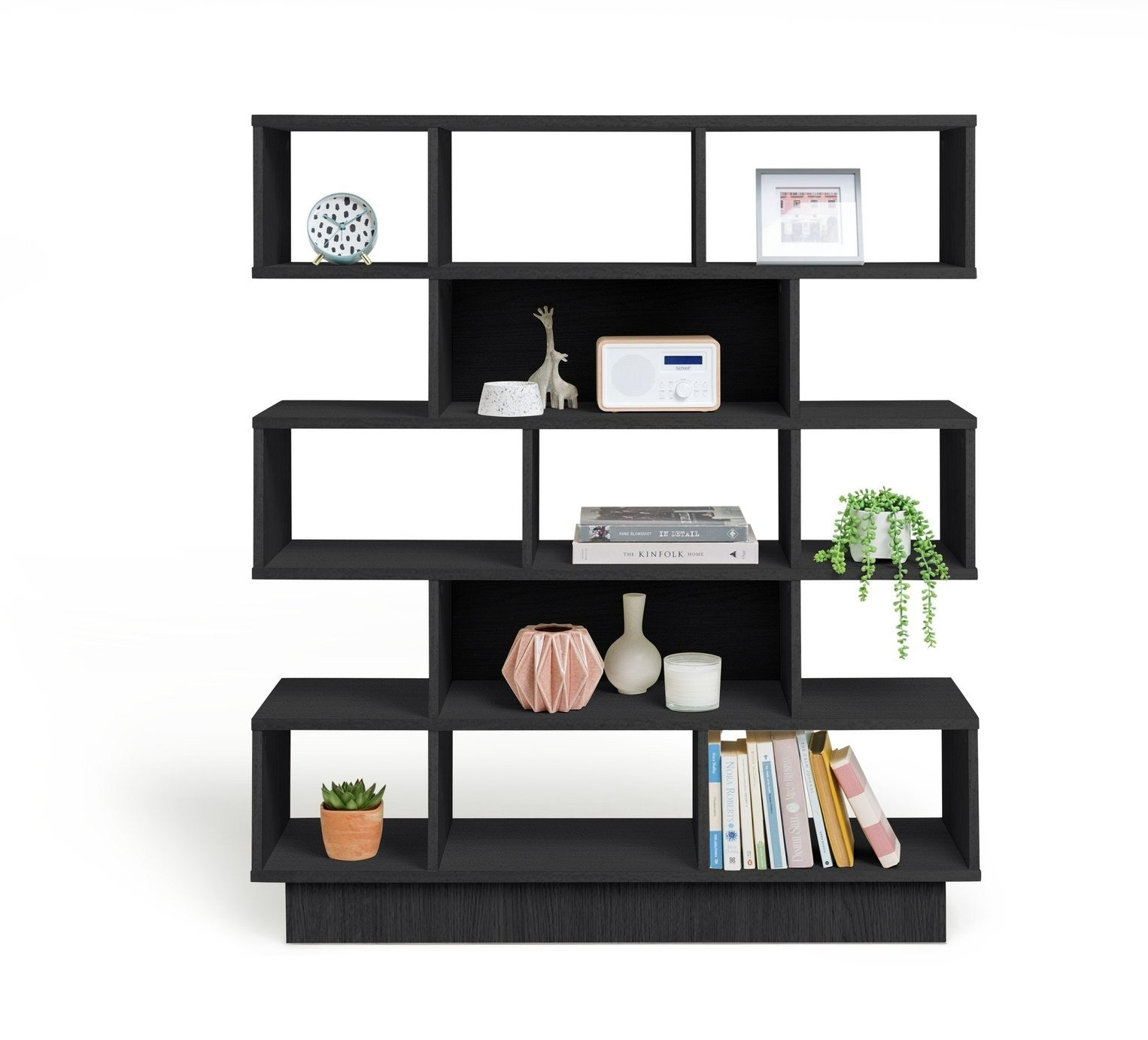 Home Cube Wide Shelving Unit - Black | Wide Display Solution