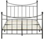 Habitat Home Clara Double Metal Bed Frame - Black | Sturdy Modern Bedroom Frame