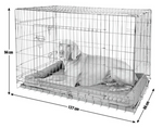 Double Door XXL Pet Cage H94xW137xD86cm | Large Dog Crate for Indoor Pet Storage
